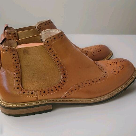 Bruno Marc Men's Urban Brown Leather Ankle Boots Size 10.5 New w/o Box See Desc - Picture 5 of 11